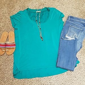 Bordeaux Split Back Tunic