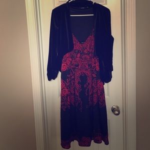 Strappy dress with jacket