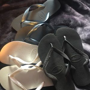 3 pairs Flip Flops 37-38
