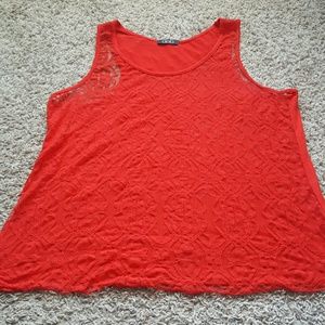 Lace front Red Tank