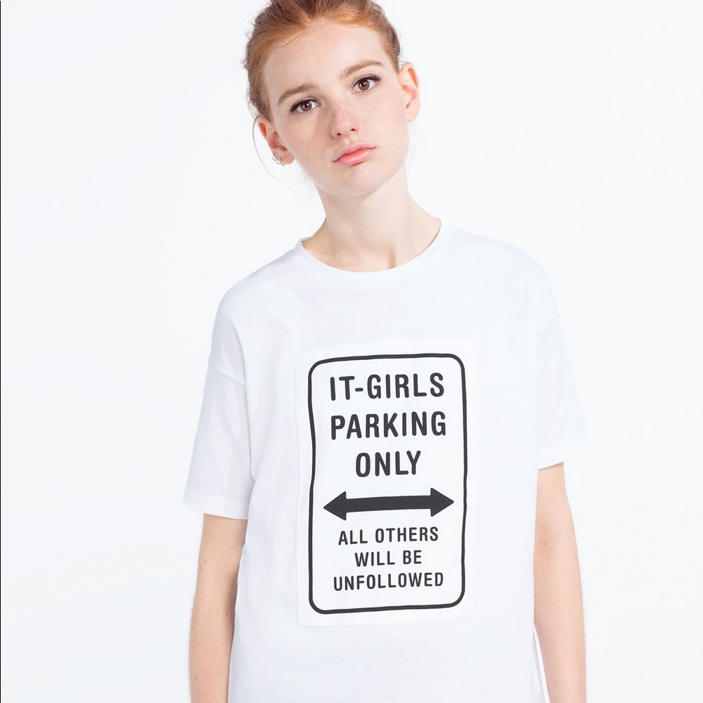 Zara It Girls Parking Only T-Shirt