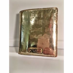 Gold metallic Kate spade wallet