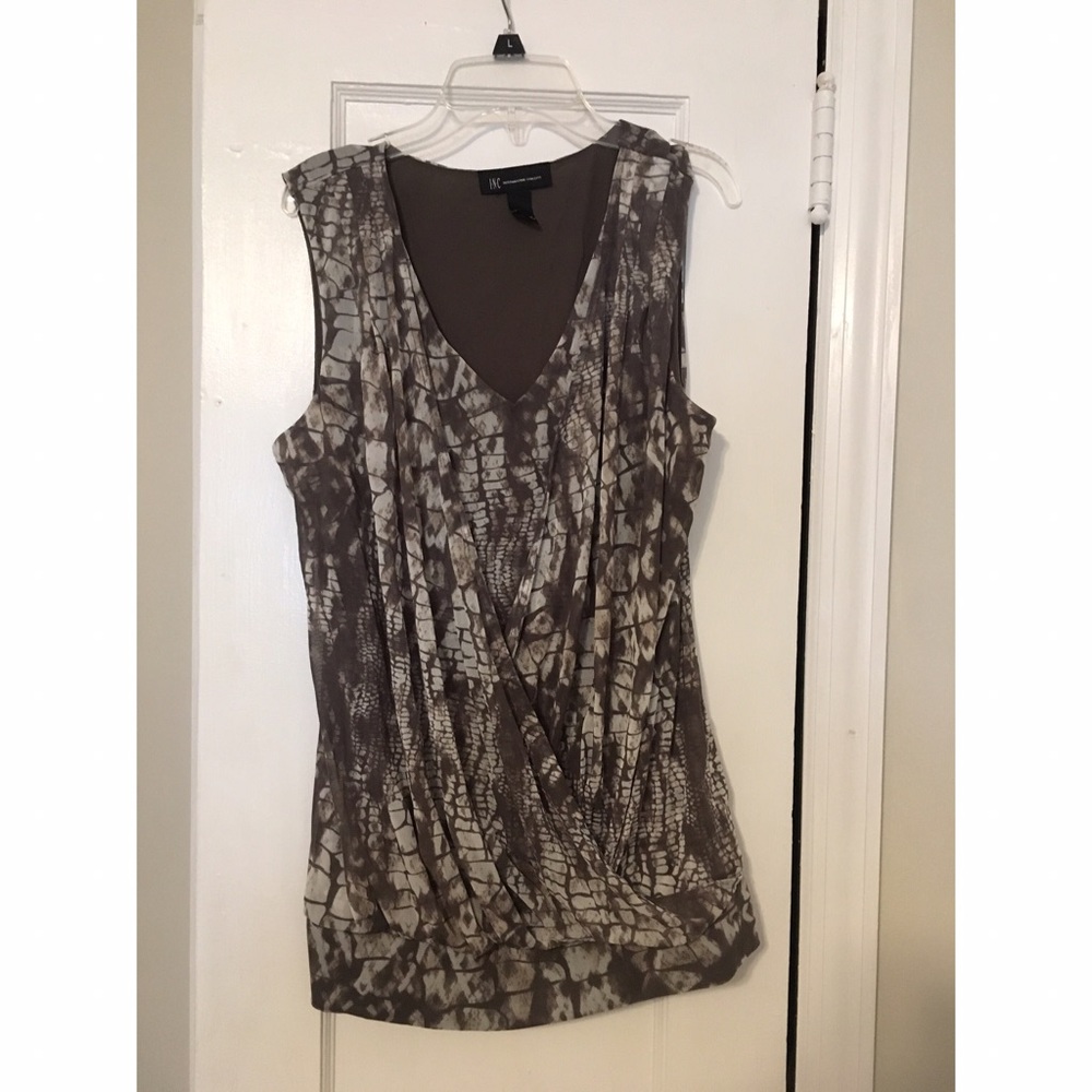 INC crossover blouse