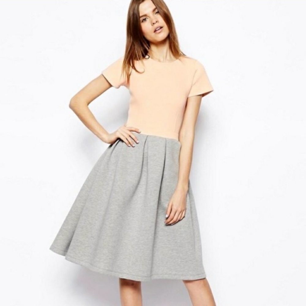 ASOS scuba midi dress