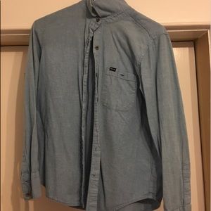 Hurley button down jean shirt