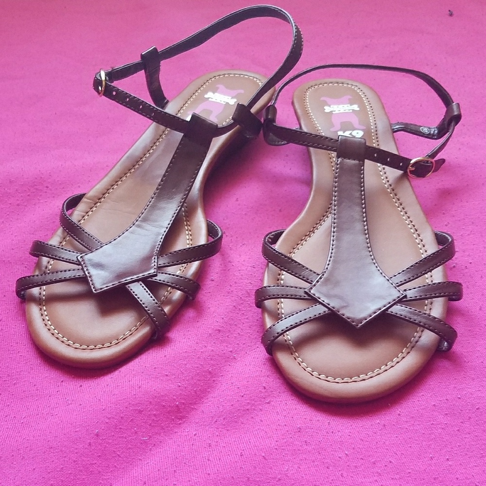NEW Brown Rocket Dog Wedged Sandals