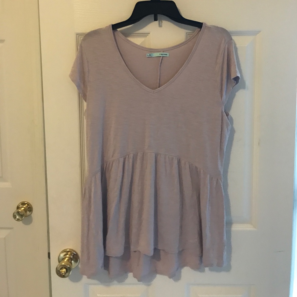 Short sleeve babydoll shirt
