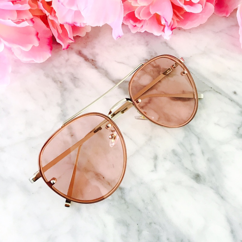 "Valencia" || Deep Blue Frameless Sunglasses 💎 - Picture 6 of 6