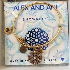 Alex and Ani Snowflake charm bracelet