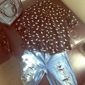 Forever 21 Cat Shirt