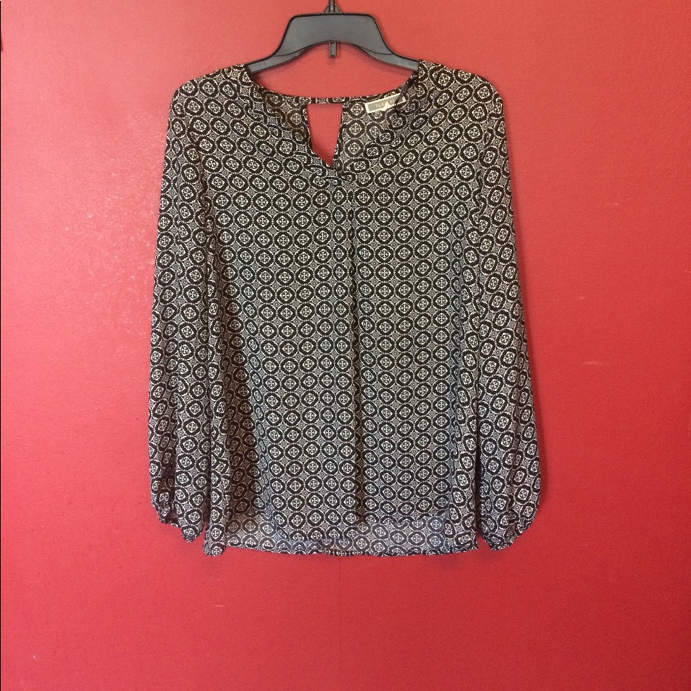 Pleione Long Sleeve Blouse Size Small