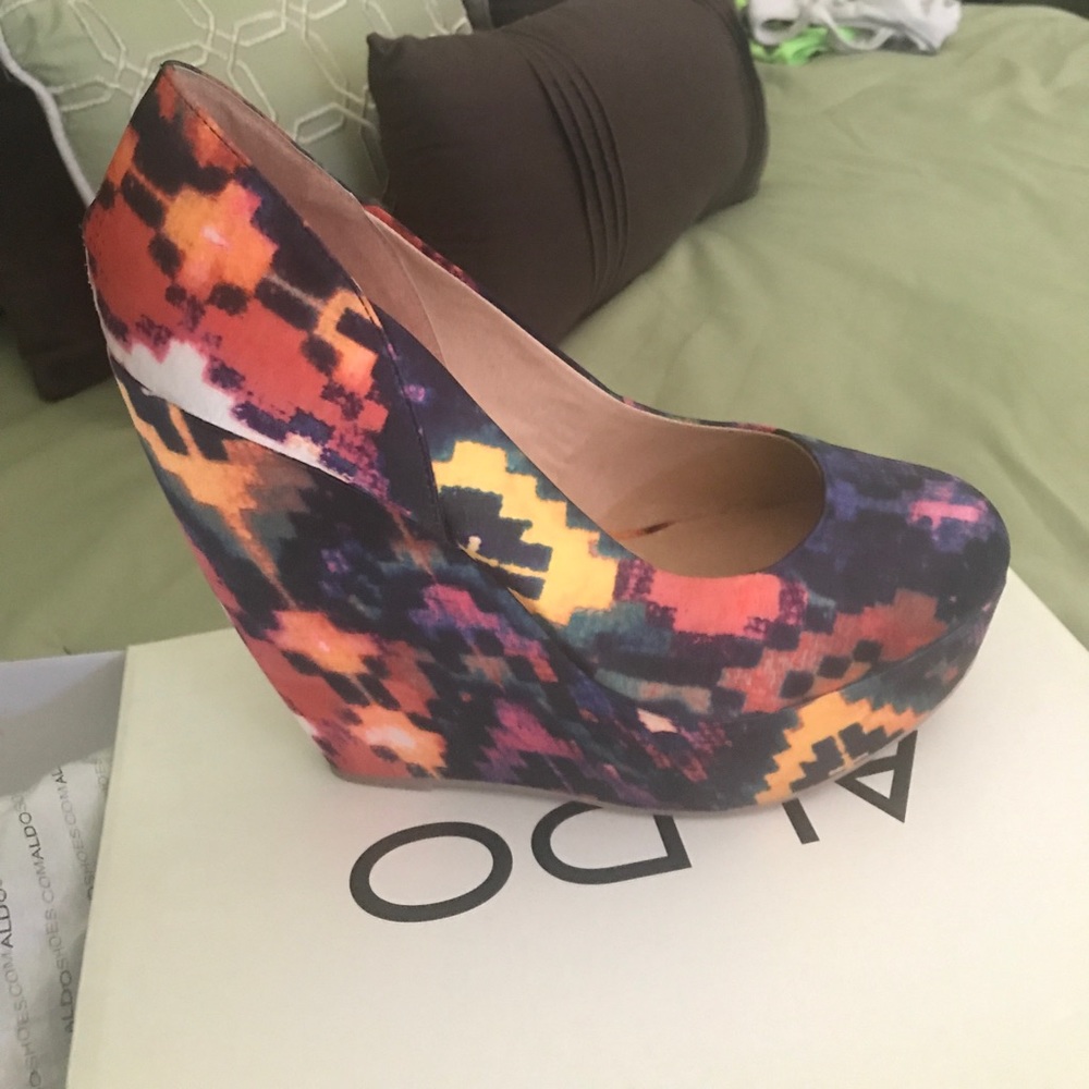 Colorful Aldo Wedge Heels