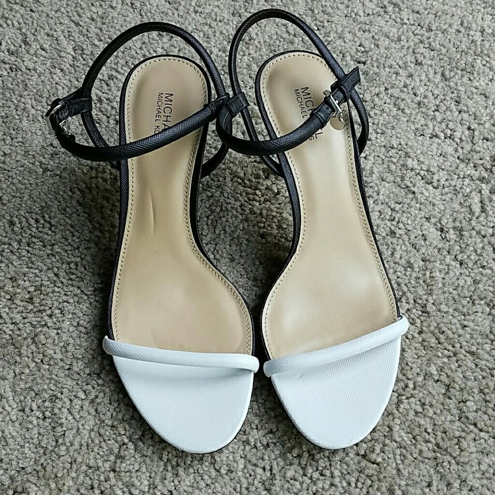 Michael Kors Black and White Heels