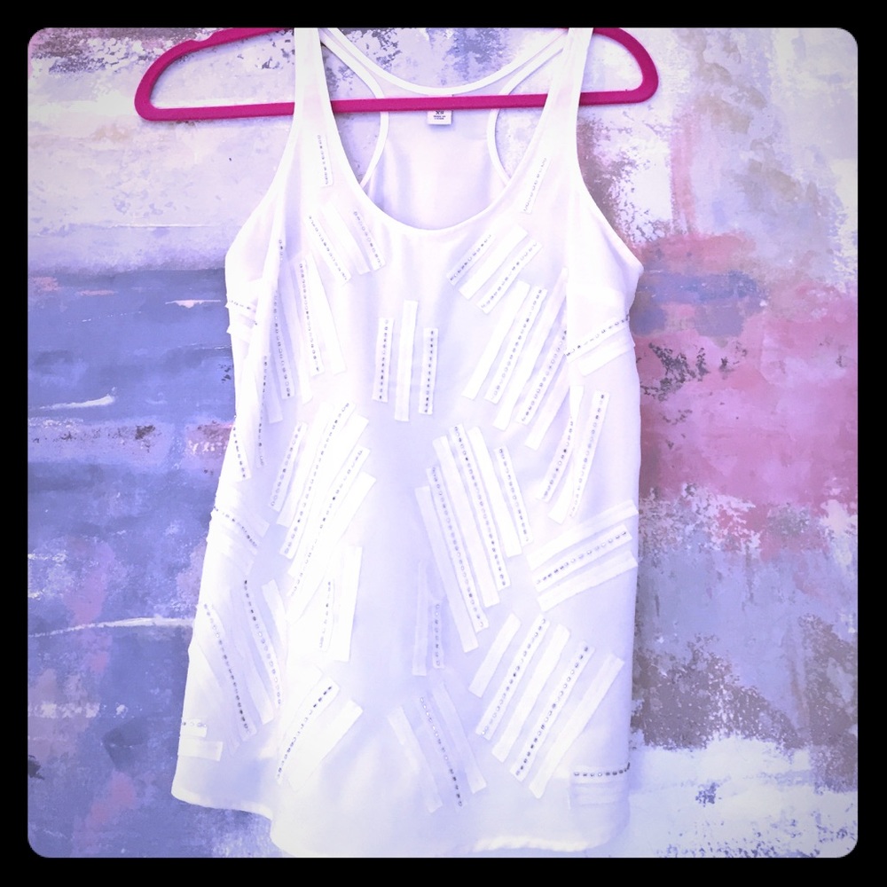 Beaded racer back shirt