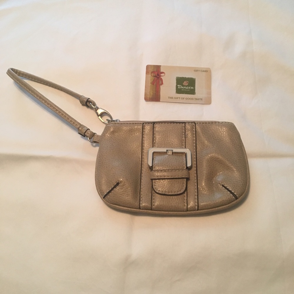 {New York & Company} Beige Wristlet!