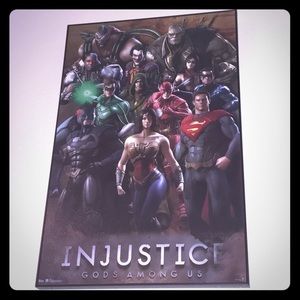 Injustice poster box framed