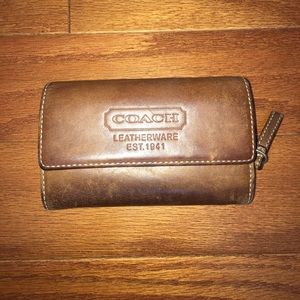 Coach leather wallet