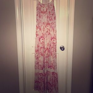 Pink/Orange Floral Maxi