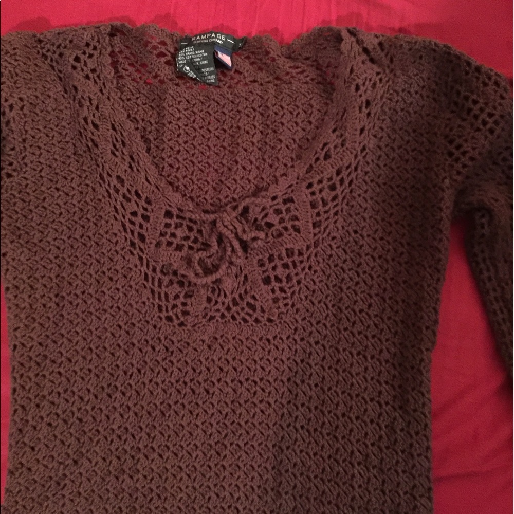 Brown rampage long sleeved top