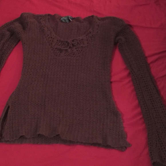 Brown rampage long sleeved top - Picture 2 of 4