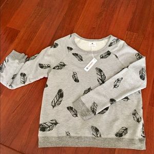 Brand New With Tags! Feathers Sweatshirt!