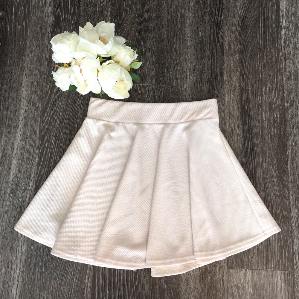 Cream miniskirt