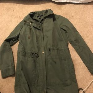 army green pea coat