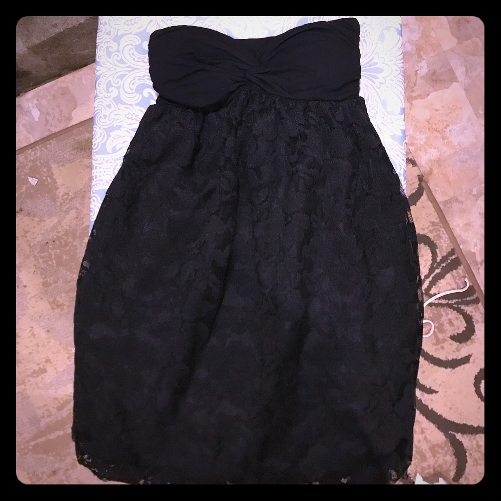 Black lace dress