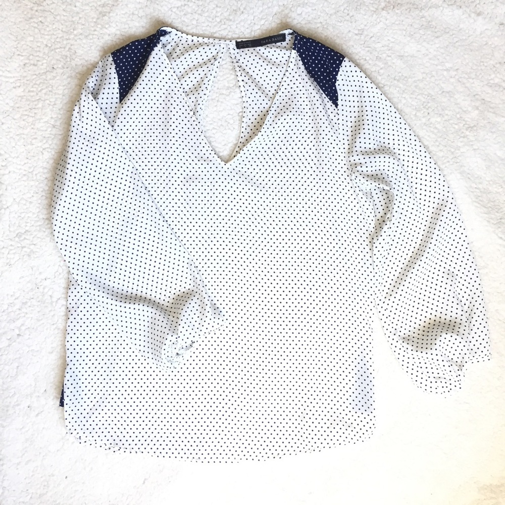 Zara Polk a Dot Blouse