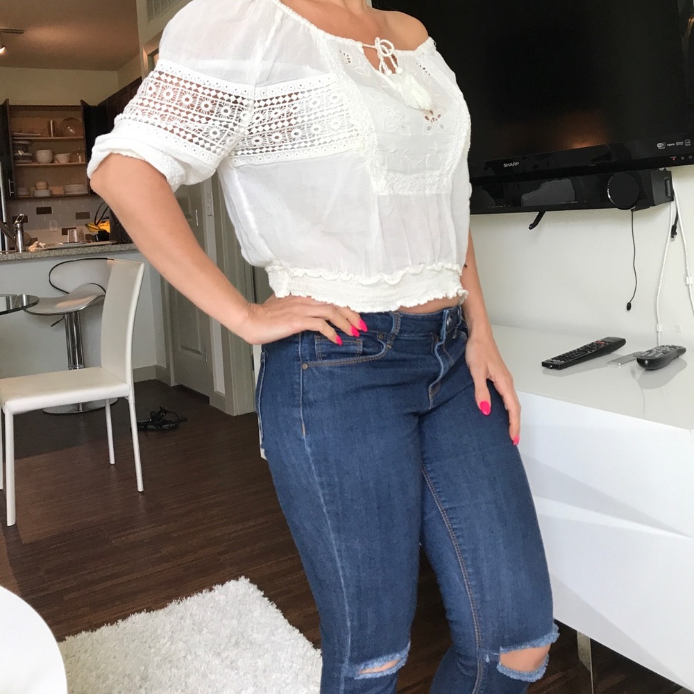 Gorgeous off the shoulder summer top