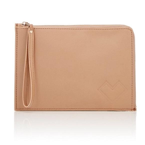 Barneys New York Handbags - NWT Barneys New York Tan Leather Wristlet