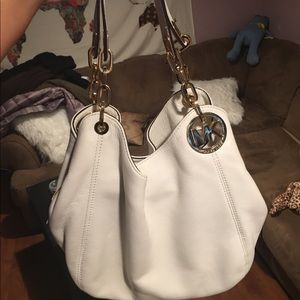 White Michael Kors Handbag