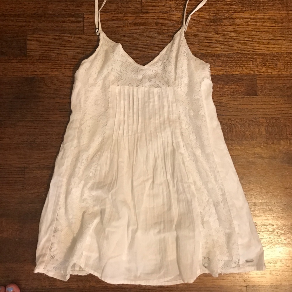 white beach dress