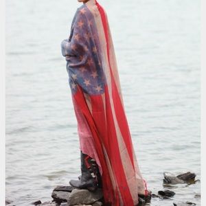 Free People American Flag Scarf