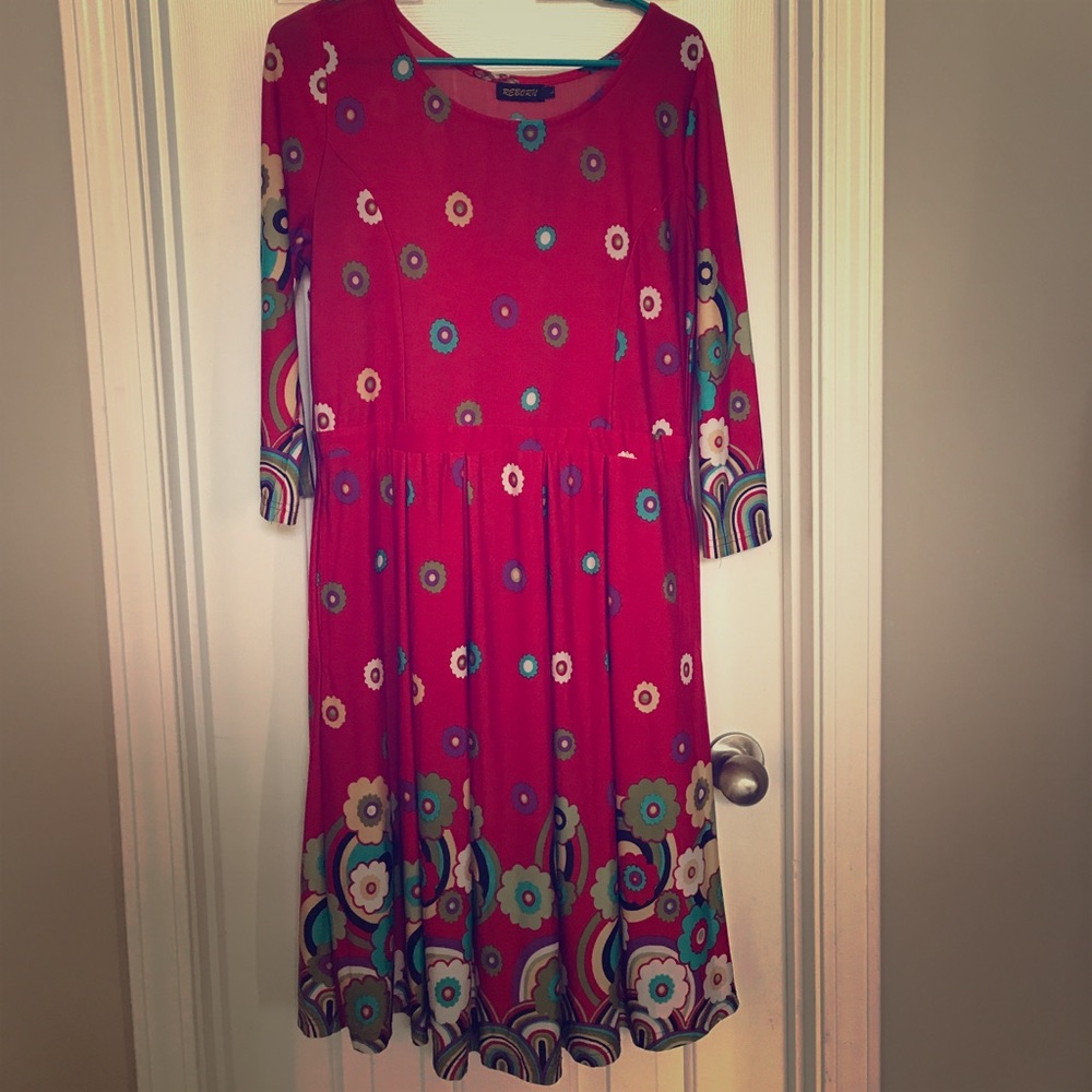 Retro Pattern Dress