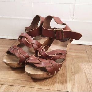 Isabel Marant Braided Leather Clogs 38