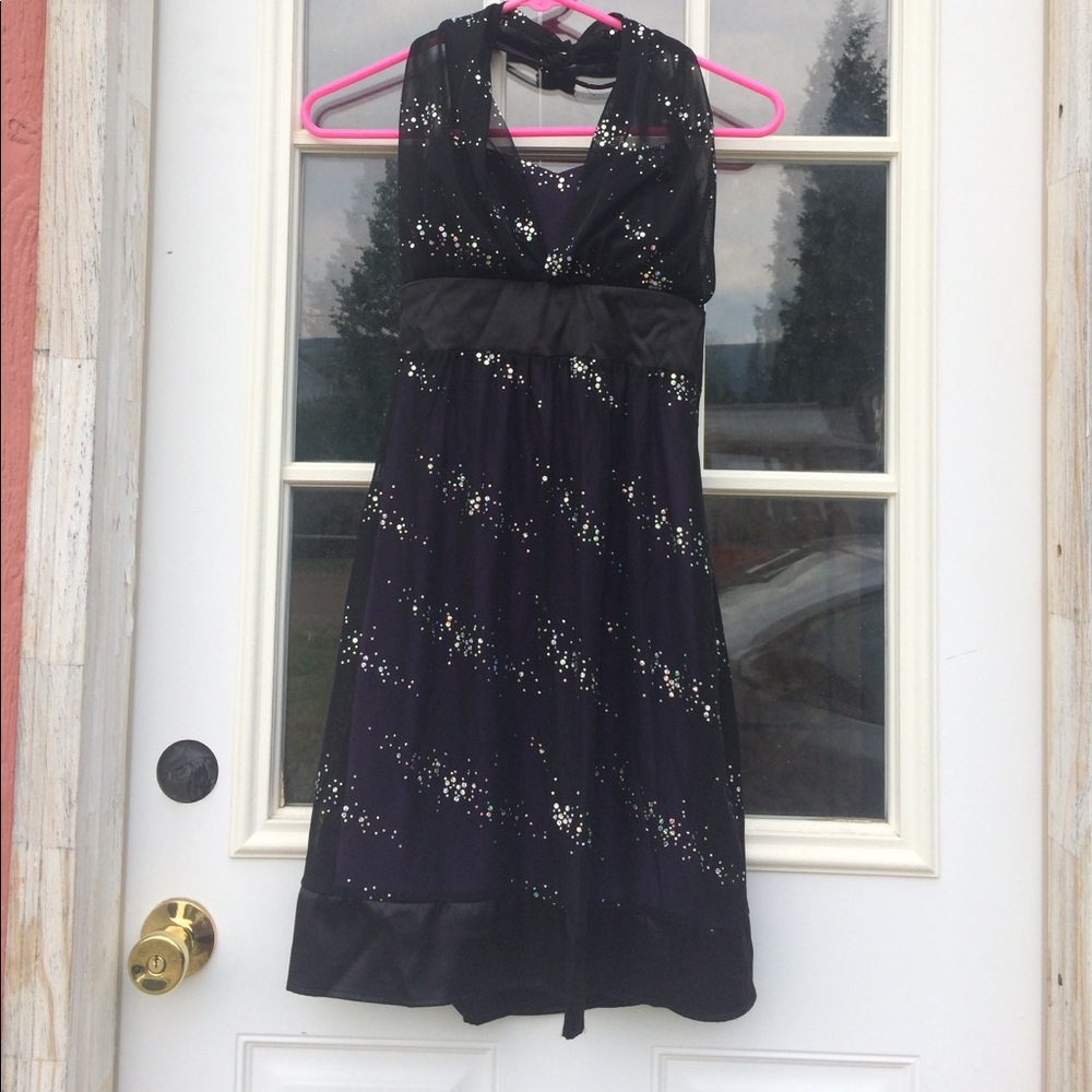 Black/purple dress