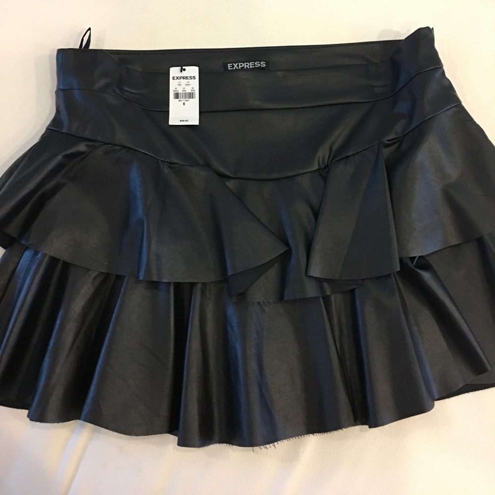 Express Faux Leather Skirt