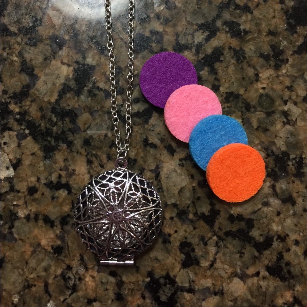 Aromatherapy/essential oil necklace