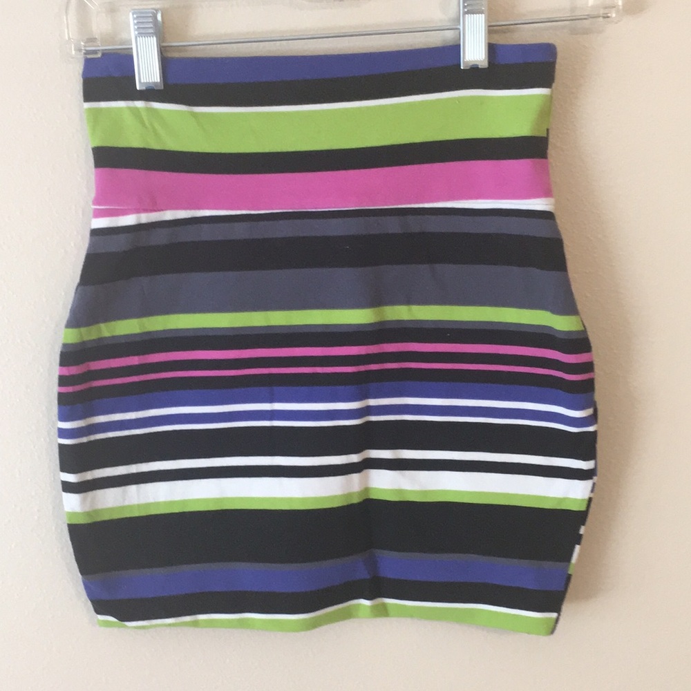 Colorful Banded Skirt