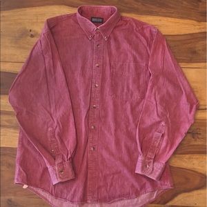 Land's End Red Jean Shirt