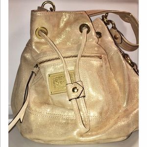 Gold coach purse from the poppy collection