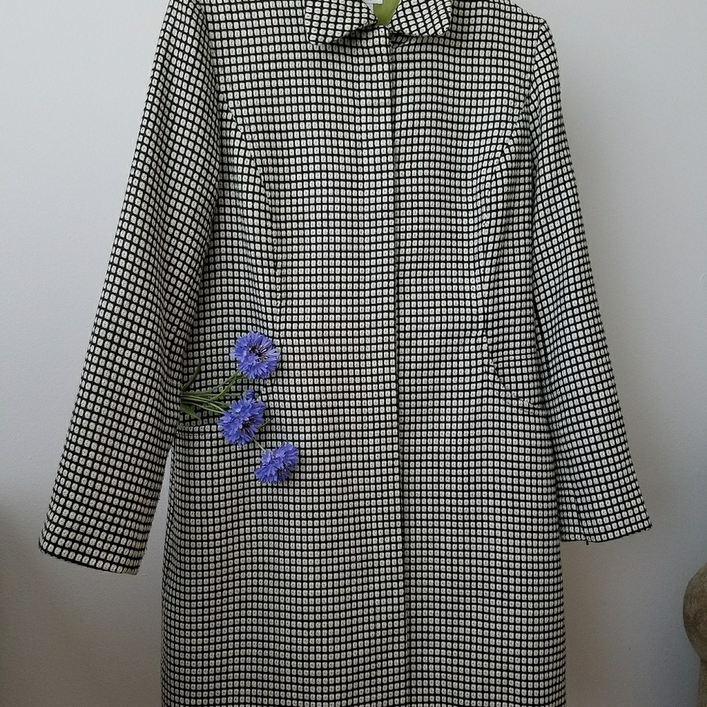 Elegant Black and White Coat