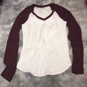 PINK Victoria's Secret long sleeve baseball shirt