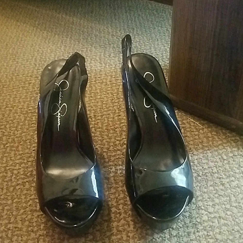 Jessica Simpson slingback black heel