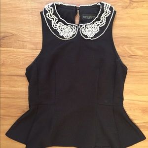 Topshop Embellished Top