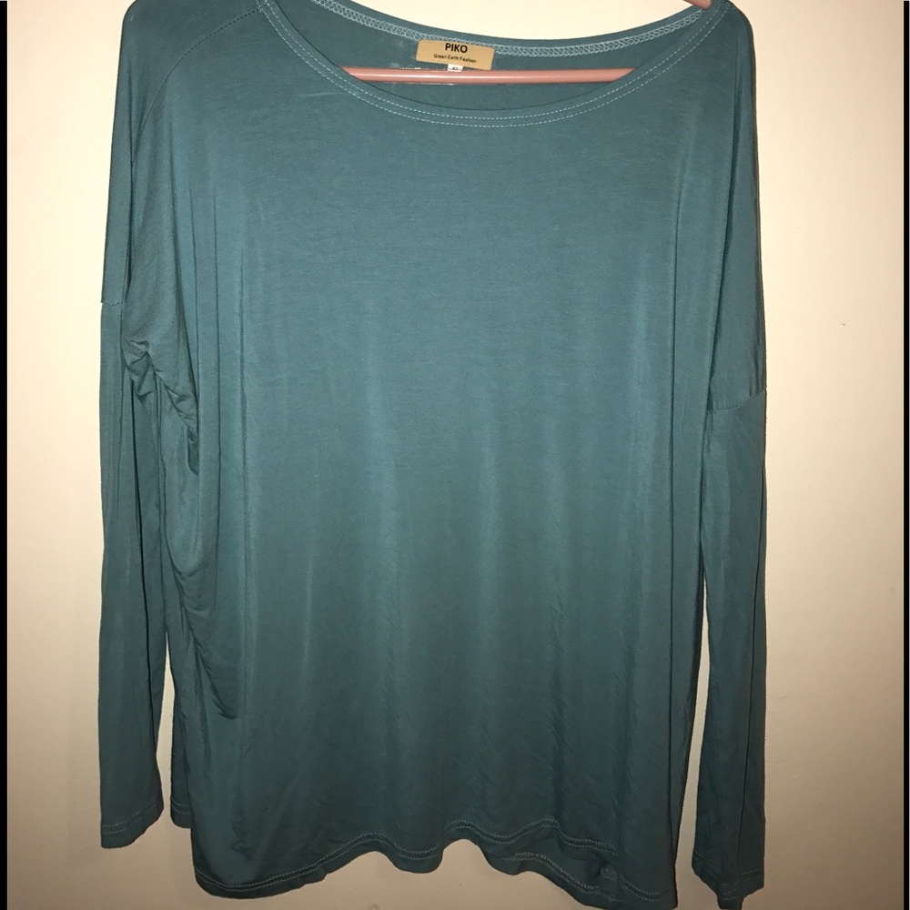 Blue piko shirt