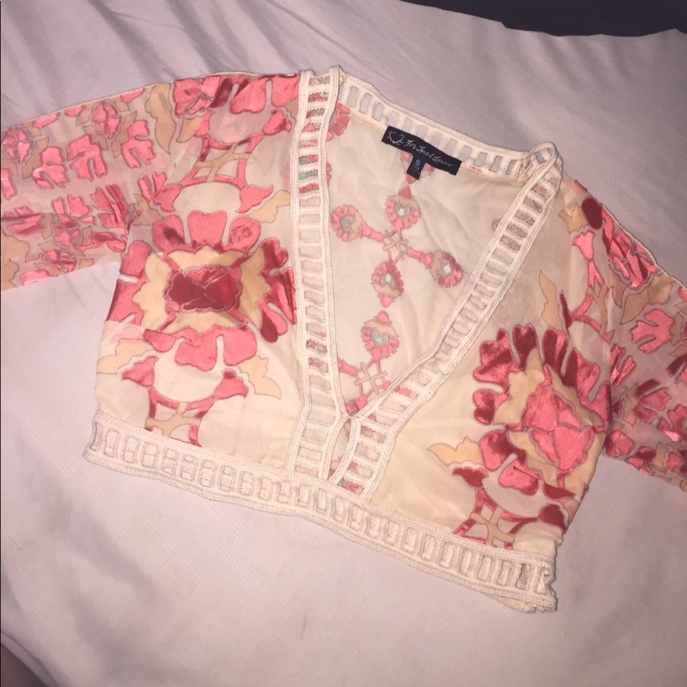 For Love and Lemons Barcelona crop top