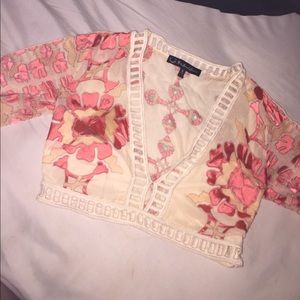 For Love and Lemons Barcelona crop top