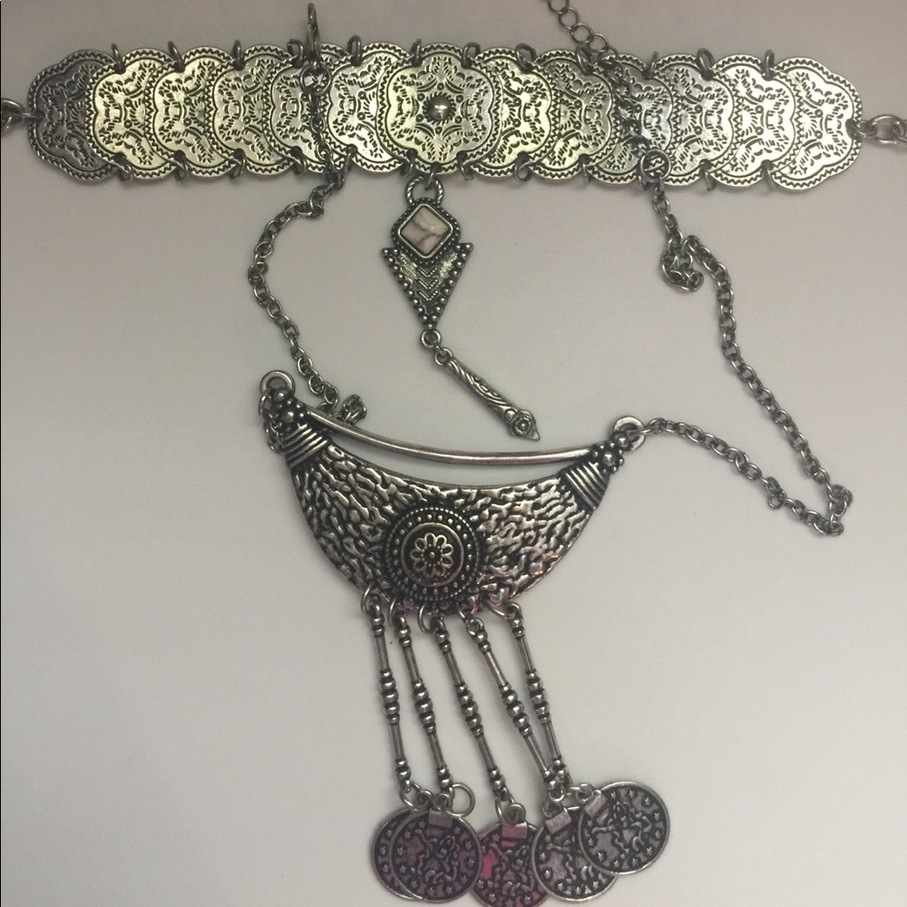 Choker and Necklace Combo